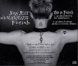 Joan Jett And The Blackhearts : Fetish (Single)
